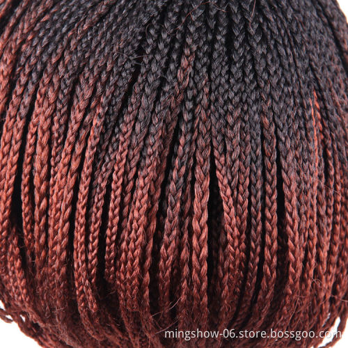 6" short synthetic bob wig, hand made braided lace synthetic wig